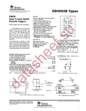 CD4093BE datasheet  